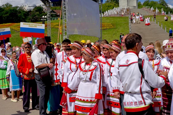 Cheboksary, Ryssland, Tjuvasjiska holiday "akatui" 24.06.2014. — Stockfoto