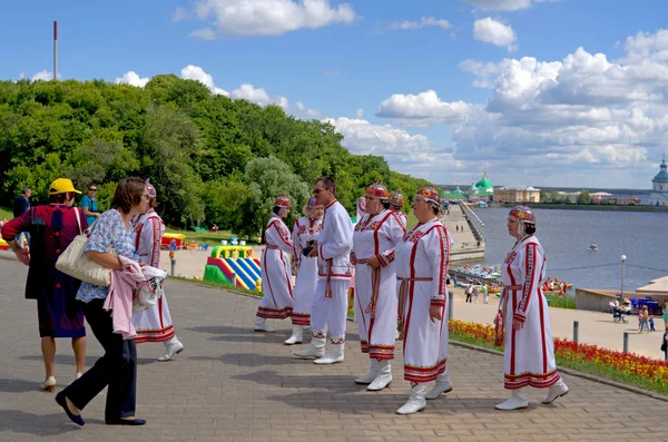 Cheboksary, Rusia, Chuvash vacaciones "Akatui" 24.06.2014 . — Foto de Stock