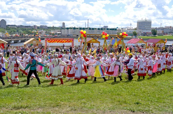 Чебоксары, Россия, Чувашский праздник "Акатуй" 24.06.2014 . — стоковое фото