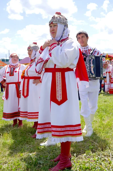 Cheboksary, Ryssland, Tjuvasjiska holiday "akatui" 24.06.2014. — Stockfoto