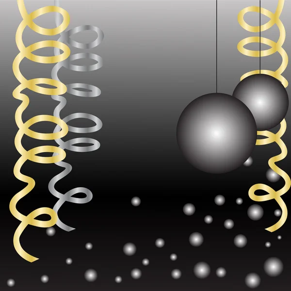 Arrangement de Noël noir — Image vectorielle