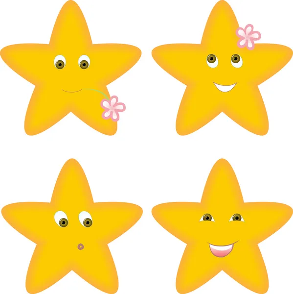 Cuatro estrellas — Vector de stock