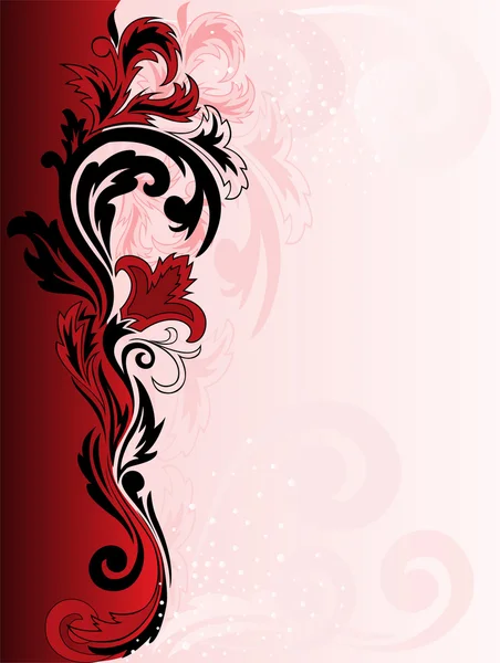 Ornamento vermelho — Vetor de Stock