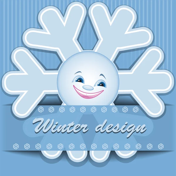 Diseño de invierno — Vector de stock