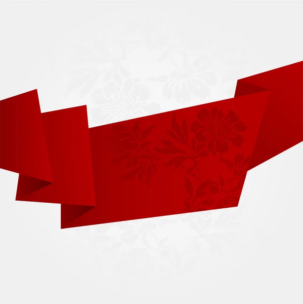 Bande rouge cassée — Image vectorielle