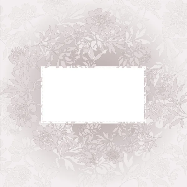 Fond floral beige — Image vectorielle