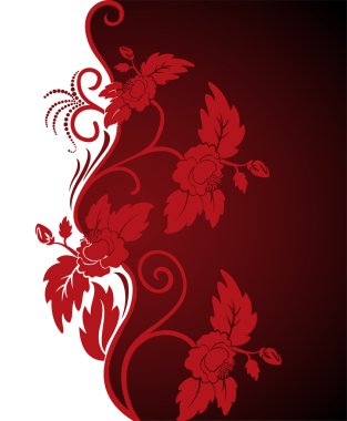 rizado flores rojas