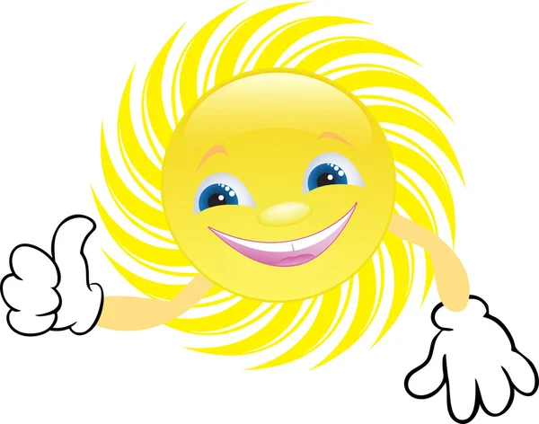 Joyeux soleil — Image vectorielle