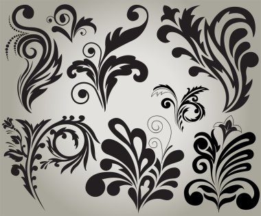 Dekoratif elementler kümesi