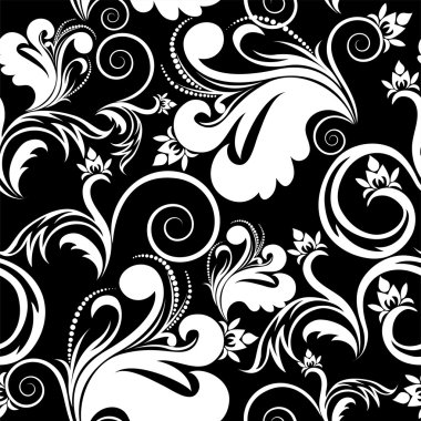 Dikişsiz arka plan siyah ve beyaz