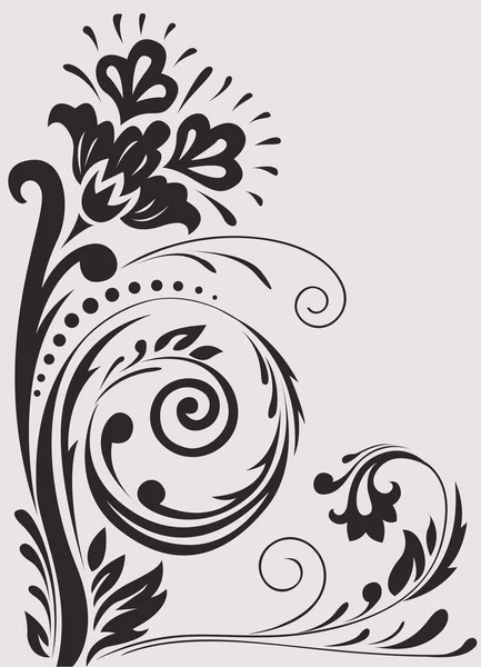 Diseño floral — Vector de stock