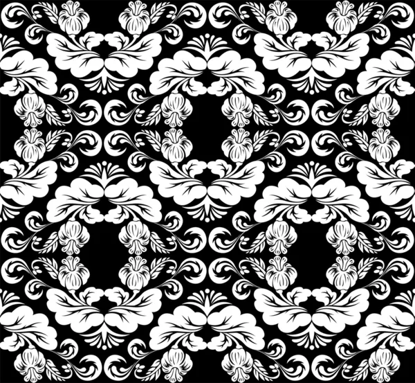 Ornement noir et blanc — Image vectorielle