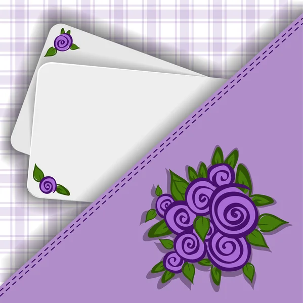 您的笔记的的紫色背景 — 图库矢量图片