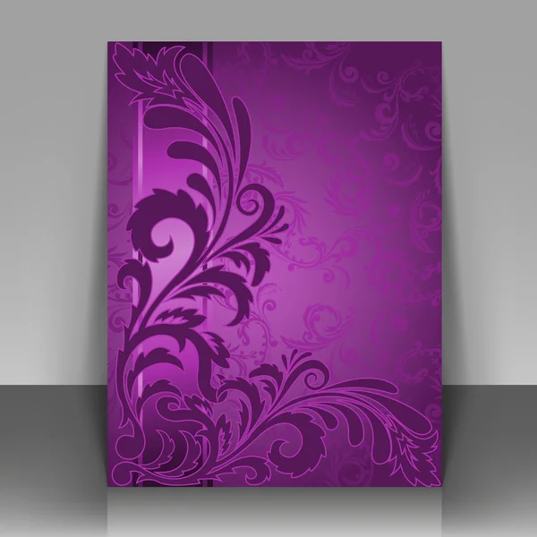 Фиолетовый флаер — стоковый вектор