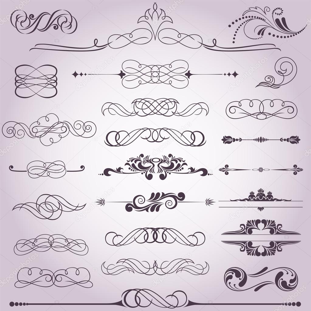 collection of decorative elements 8