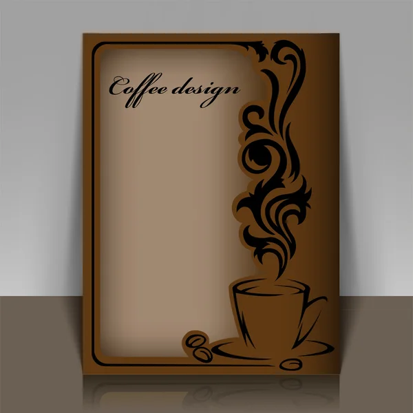 Design del caffè — Vettoriale Stock