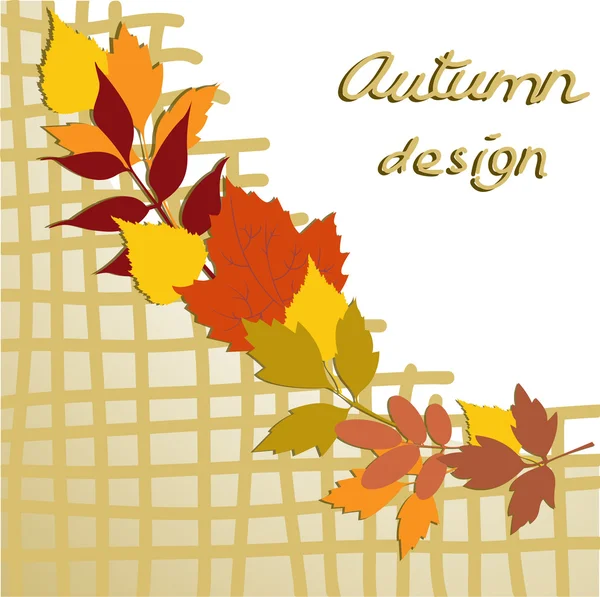 Herbstliche Gestaltung — Stockvektor