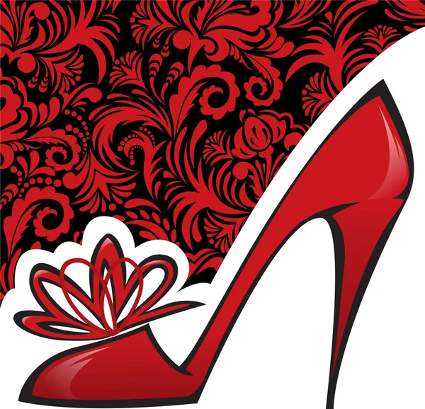 Chaussure rouge — Image vectorielle
