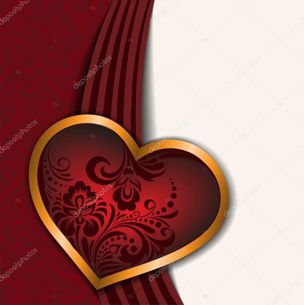 red-white background with heart