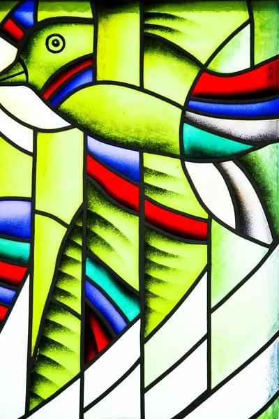 Janela de vidro manchado abstracto — Fotografia de Stock