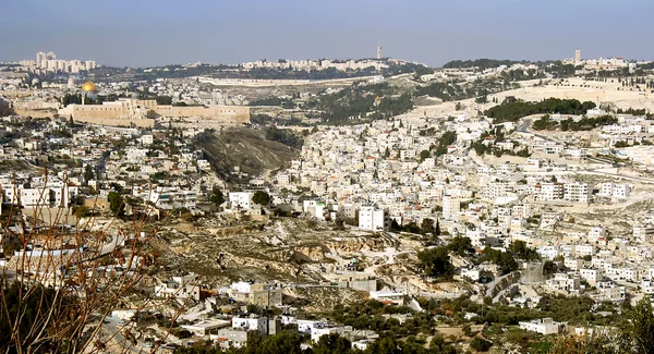 View of holy city Jerusalem, Israel — стоковое фото