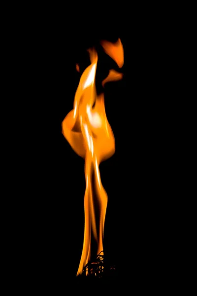 Vlam van brandende kaars — Stockfoto