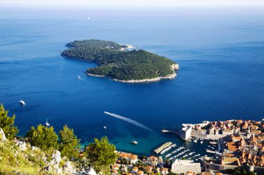 eski şehir dubrovnik ve lokrum Adası