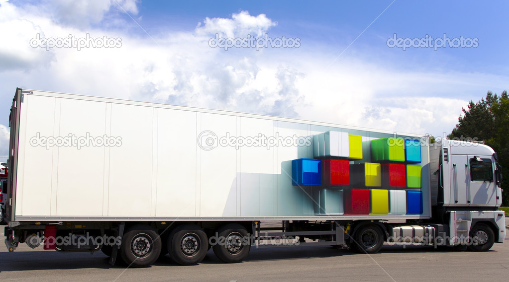 Modern cargo truck