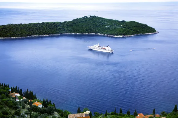 Panoramic view of bay in Montenegro — Stock Photo, Image