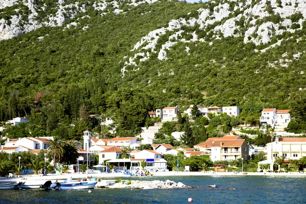 Panoramablick kroatische stadt klek — Stockfoto