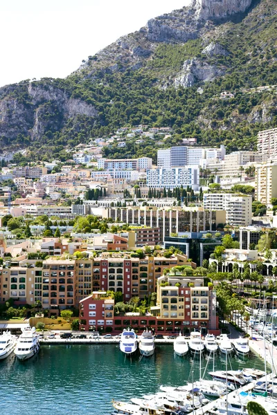 Monaco - fontvieille hafen — Stockfoto