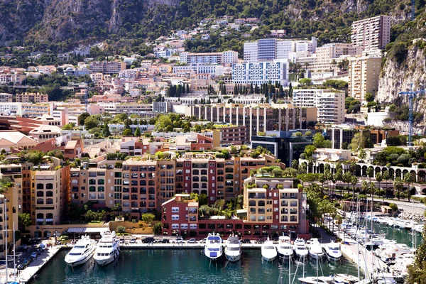 Monaco - Fontvieille harbour — Stock Photo, Image