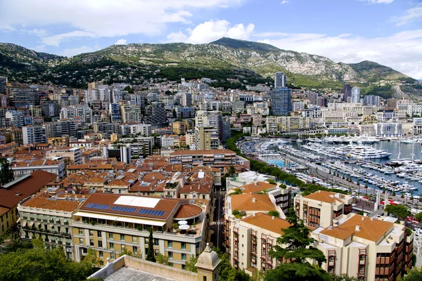 Montecarlo Марина гавань Панорама — стокове фото