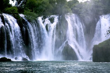 Kravica waterfalls in Bosnia and Herzegovina clipart