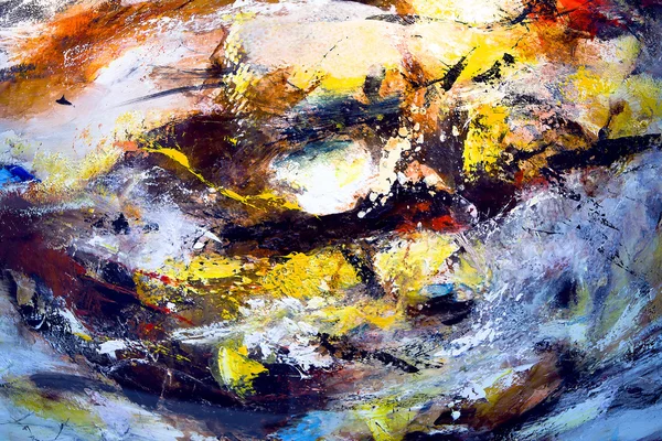 soyut yağlıboya parçası