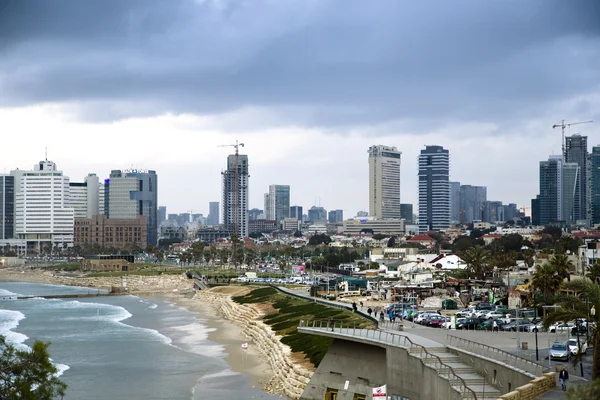 Panoramablick auf tel-aviv von yaffo — Stockfoto