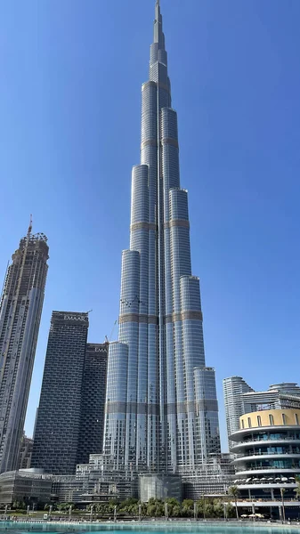 アラブ首長国連邦 ドバイ 2021年11月 ブルジュ ハリファまたはハリファ タワーは高層ビルであり ドバイ アラブ首長国連邦の世界で最も高い建物です — ストック写真