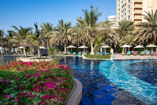 阿联酋 Ras Khaimah 2021年11月 阿拉伯联合酋长国Ras Khaimah的Waldorf Astoria 5星级豪华酒店 — 图库照片