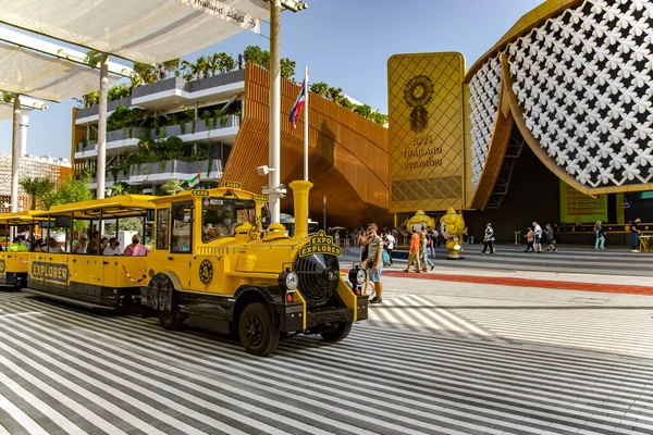 Sae Dubai November 2021 Krásný Thajský Pavilon Žlutý Vlak Expo — Stock fotografie