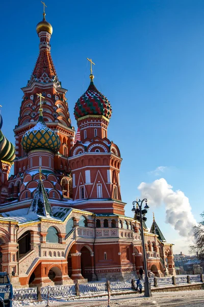 Rússia Moscow Dezembro 2021 Catedral Intercessão Bem Aventurada Virgem Maria — Fotografia de Stock