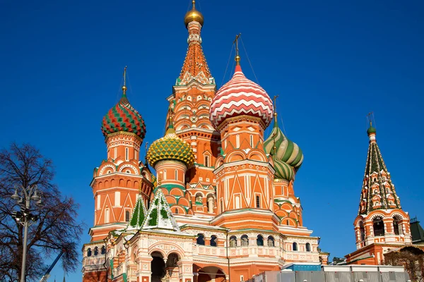 Kızıl Meydan Moskova Rusya Daki Kutsal Bakire Meryem Basils Katedrali — Stok fotoğraf