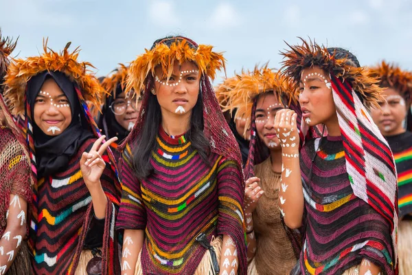 Indonesia Papúa Nueva Guinea Wamena Irian Jaya Agosto 2019 Chicas — Foto de Stock