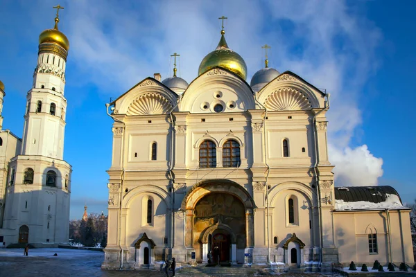 Russia Moscow January 2022 Archangel Cathedral Ivan Great Bell Tower — Stock Photo, Image