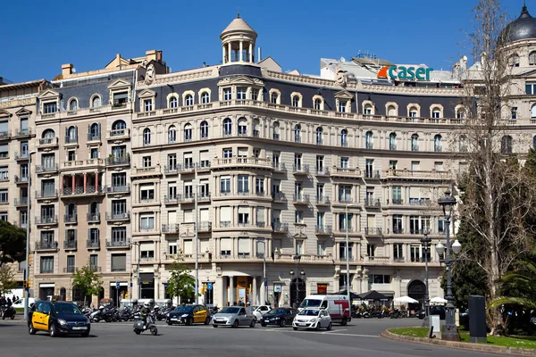 Spain Barcelona March 2021 Classic Architecture Buildings Eixample District City — 图库照片