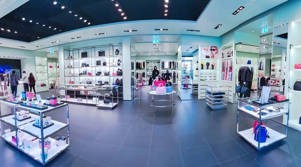 Spain Barcelona March 2022 Modern Interior Prada Store Outlet Shopping — Stock Photo, Image