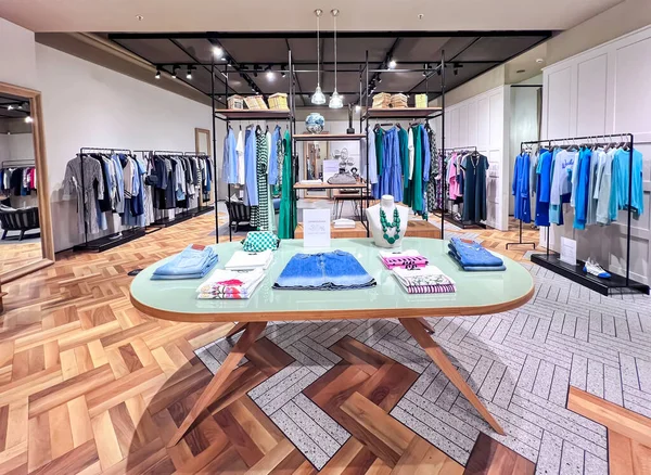 Latvia Riga July 2022 Modern Interior Women Clothing Store Shopping — Photo