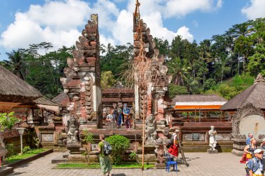 INDONESIA, BALI, AUGUST, 2019 - Sacred gate at the Gunung Kawi Sebatu Temple, Ubud, Bali, Indonesia.
