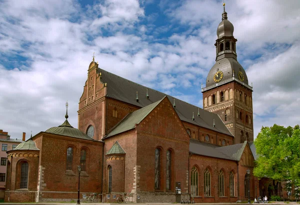 Latvia Riga August 2022 Cathedral Church Saint Mary Seat Archbishop — 스톡 사진