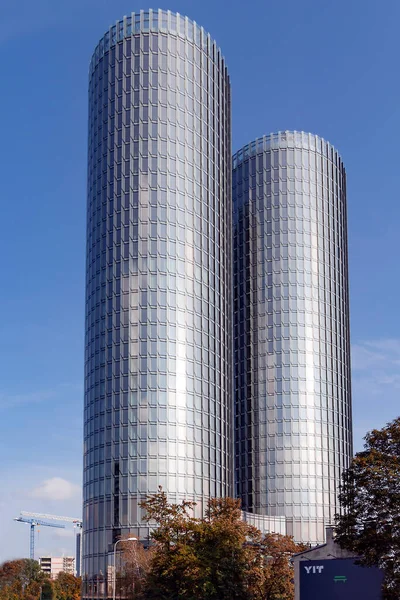 Λεττονια Riga Οκτωβριοσ 2022 Μοντέρνα Πολυώροφη Αρχιτεκτονική Zunda Towers Σύμβολο — Φωτογραφία Αρχείου
