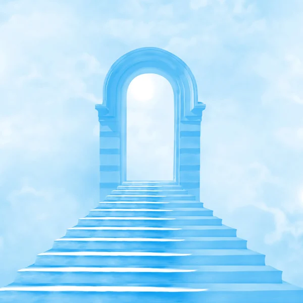 The stairway to heaven leading to God — Stock Photo, Image